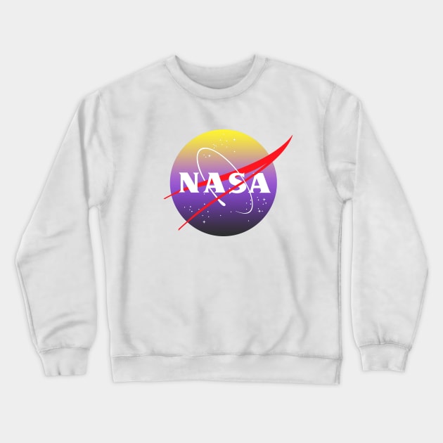 Subtle Non-Binary NASA Crewneck Sweatshirt by GasparArts